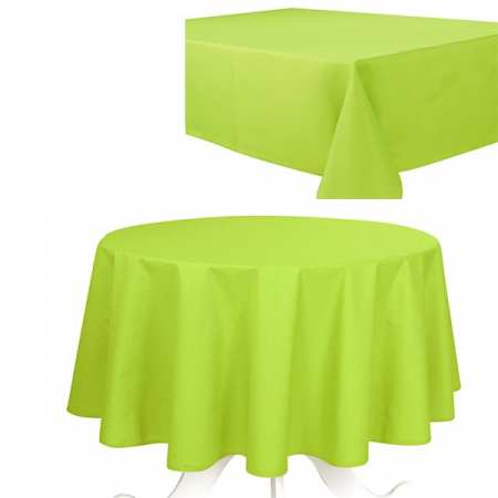 Nappe de Table Uni Anis Effet Coton 240g/m2