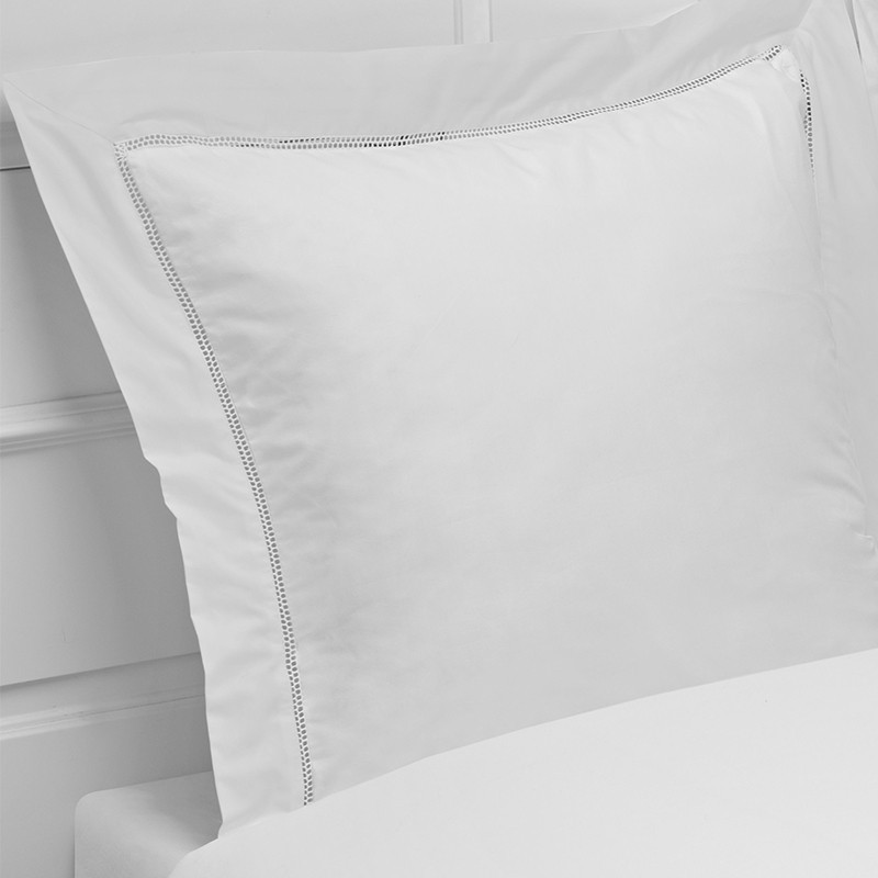 Taie Traversin Percale Blanc BIOTEX - Villes&Shopping Châteaubriant