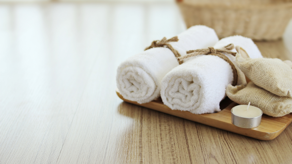 pliage serviette de bain comme au spa