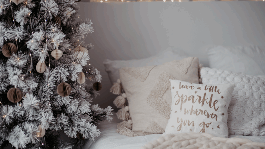 linge de lit Noël