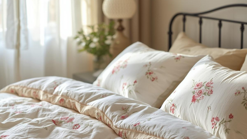 linge de lit vintage