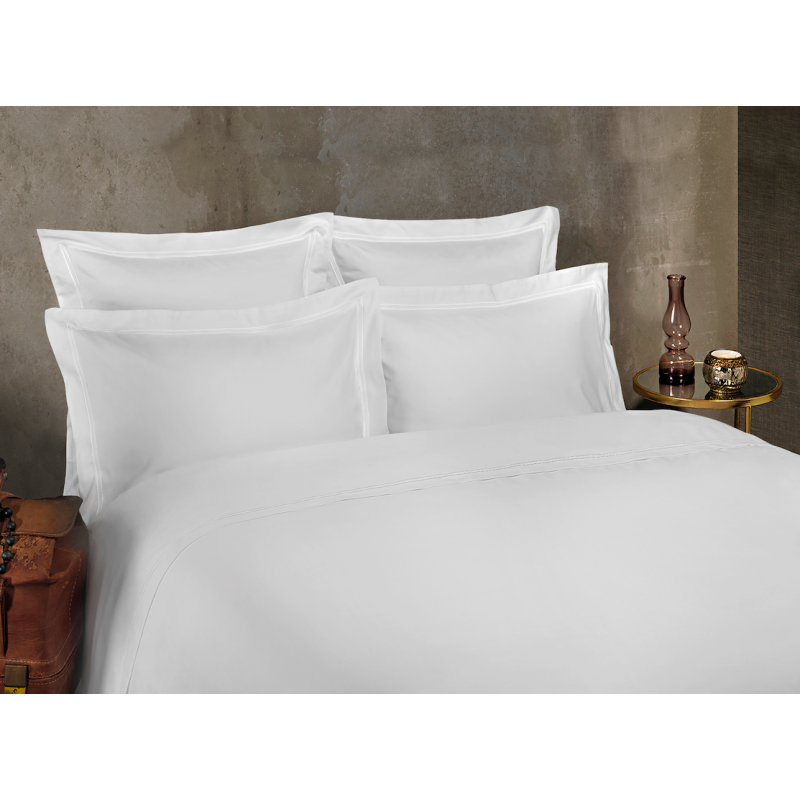 Linge de Lit Luxe Satin de Coton 320 fils / cm2 - La Compagnie du Blanc