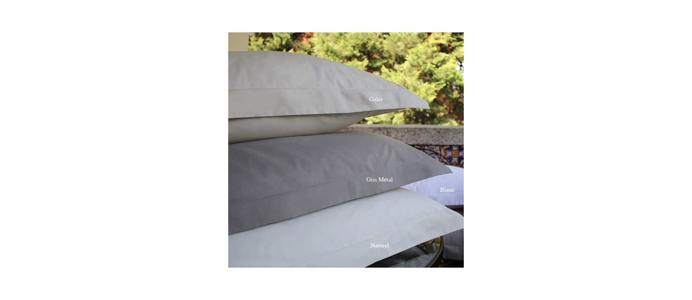 Linge de Lit 100% Coton Bio Percale Luxe 120 fils/cm2 Linge de Lit 100% Coton Bio Percale Luxe 120 fils/cm2