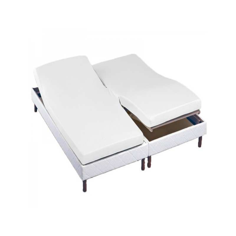 Drap Housse 2 x 90 x 200 tête et pied relevable Drap Housse 2 x 90 x 200 tête et pied relevable
